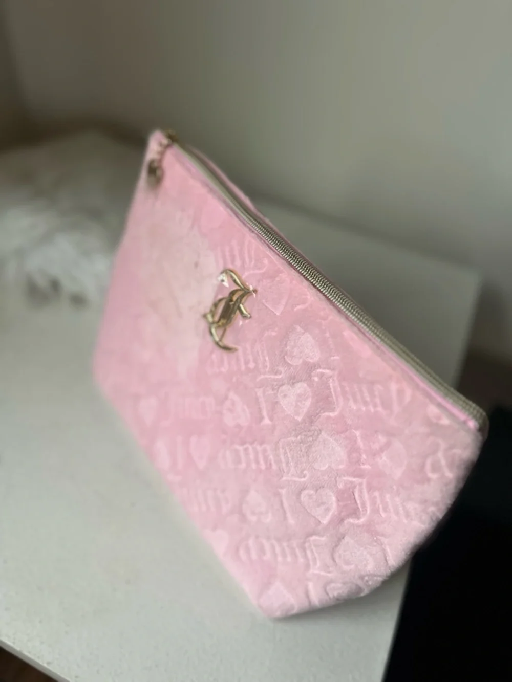 Juicy Couture Pink Velvet make up Cosmetic Pouch